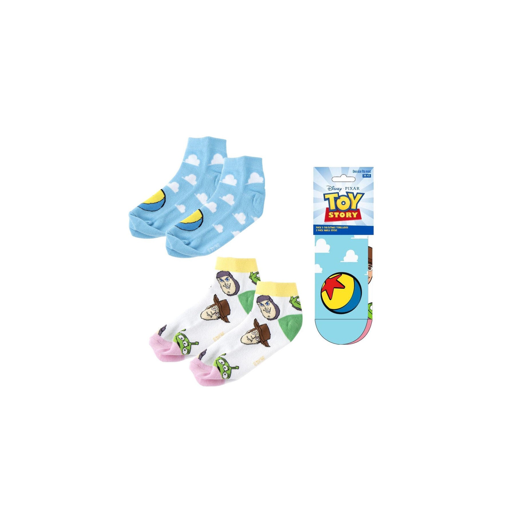 Set 2 pares calcetines Toy Story Disney Pixar adulto