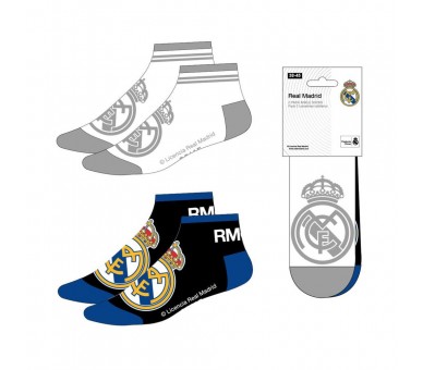 Set 2 pares calcetines Real Madrid adulto