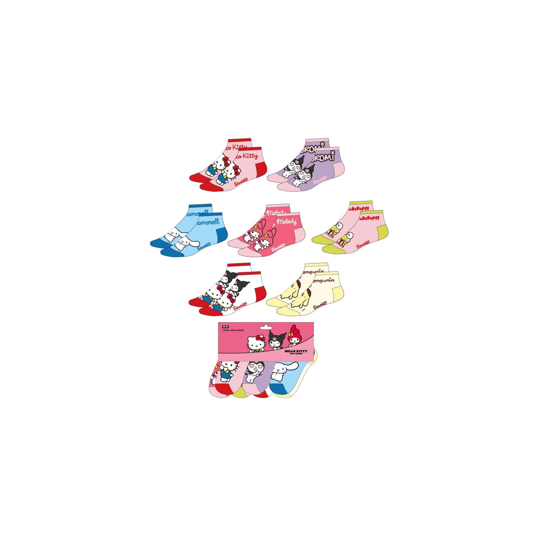 Set calcetines Hello Kitty and Friends