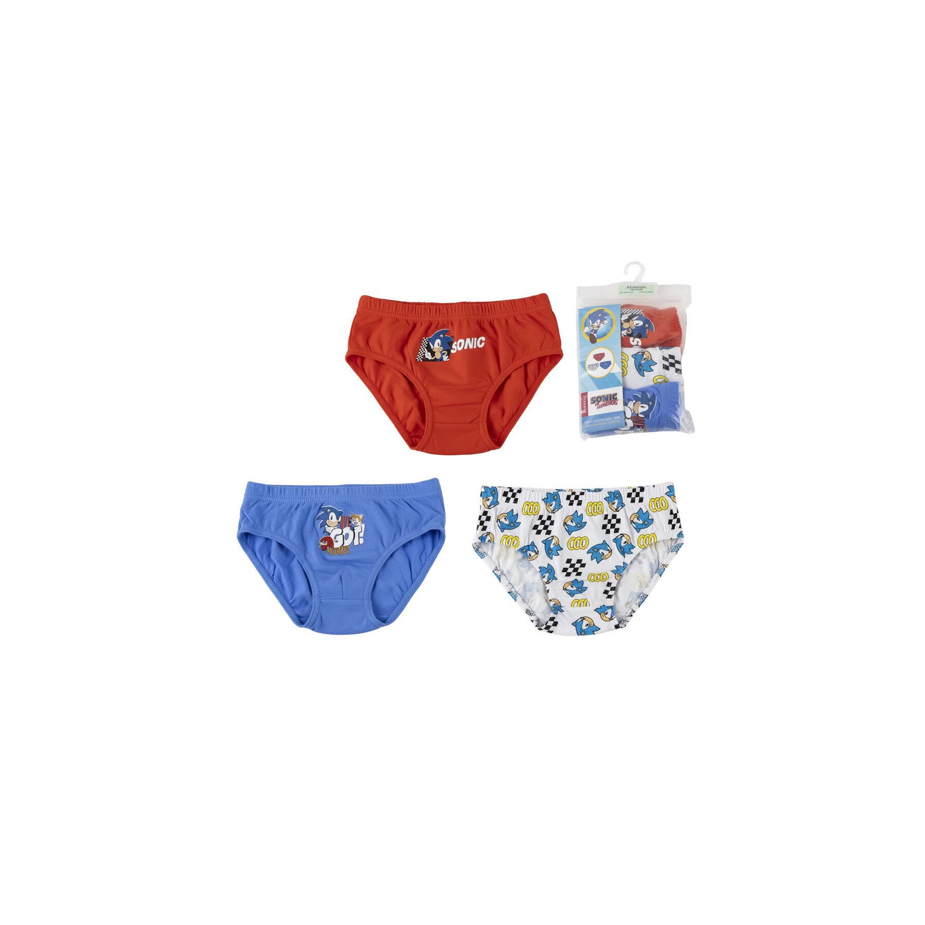 Set 3 calzoncillos Sonic The Hedgehog