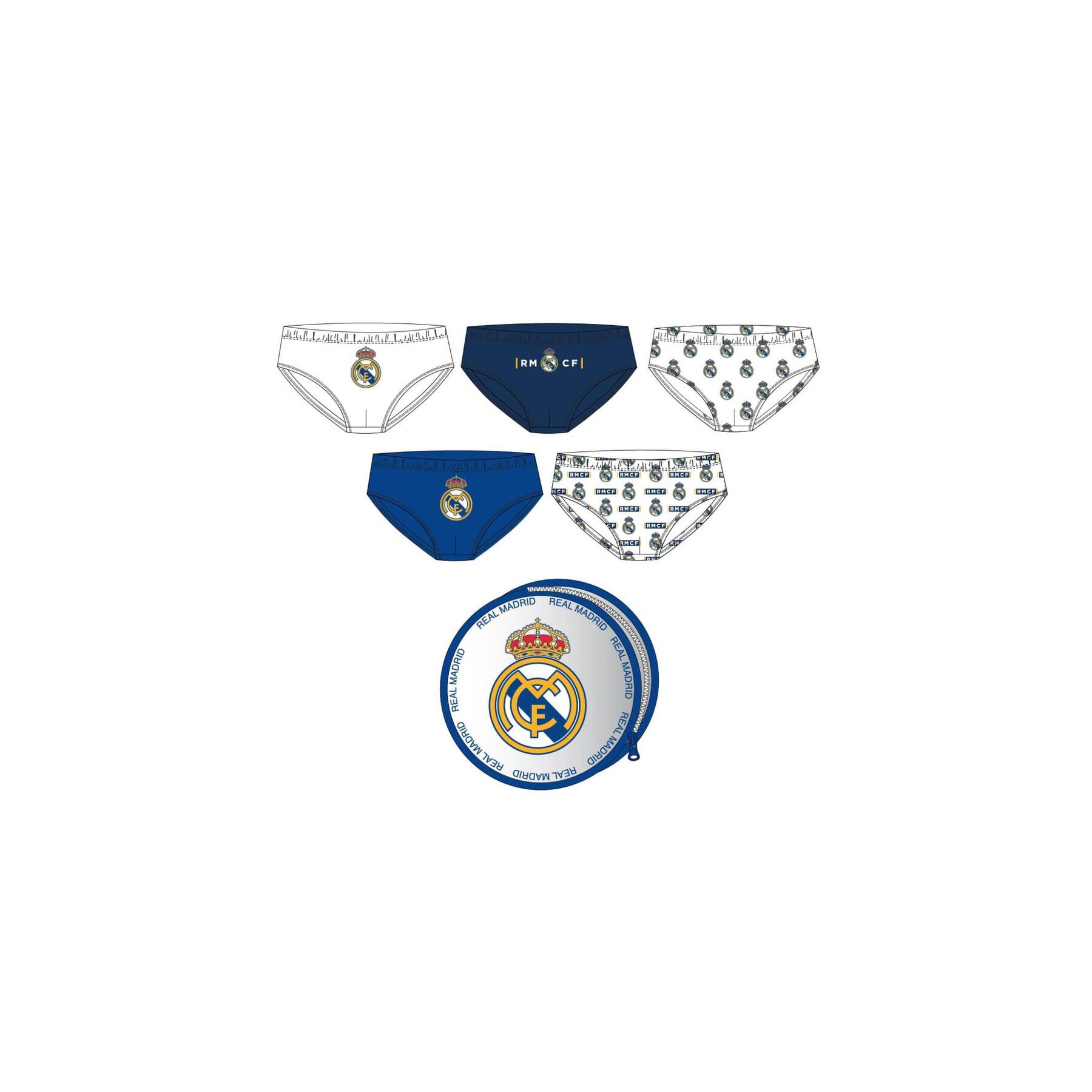Set 5 calzoncillos Real Madrid