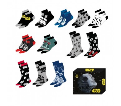 Set 12 pares calcetines Star Wars adulto