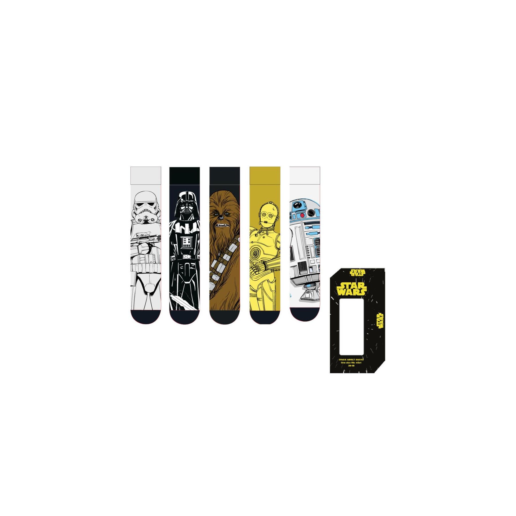 Set 5 pares calcetines Star Wars adulto