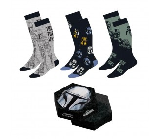 Set 3 pares calcetines The Mandalorian Star Wars adulto