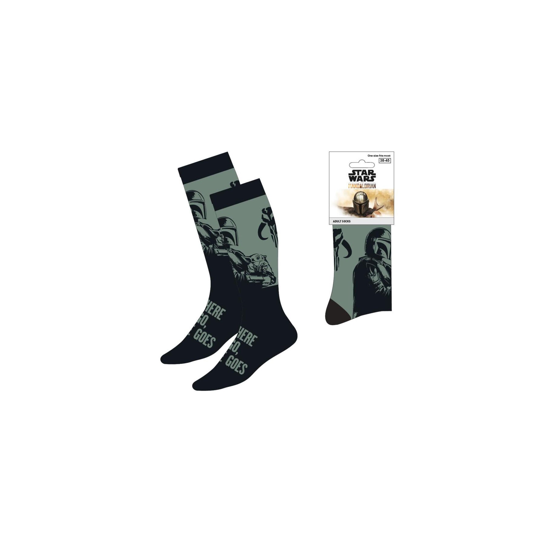 Calcetines Mandalorian Star Wars adulto