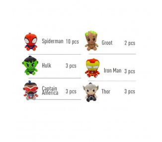Llavero peluche Marvel surtido