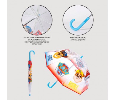 Paraguas manual burbuja Patrulla Canina Paw Patrol 45cm