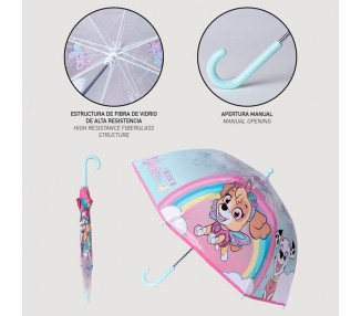 Paraguas manual burbuja Skye Patrulla Canina Paw Patrol 45cm