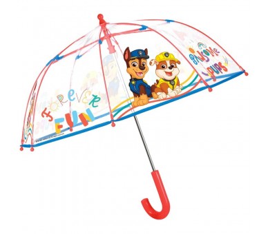 Paraguas manual transparente Patrulla Canina Paw Patrol 42cm