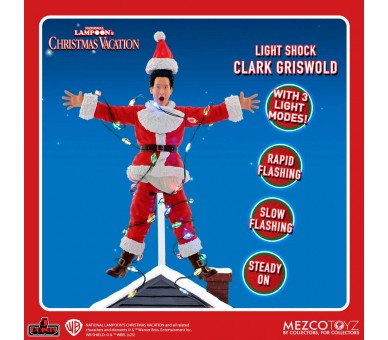 Figura Clark Griswold Light Shock ¡Socorro! Ya es Navidad 10cm