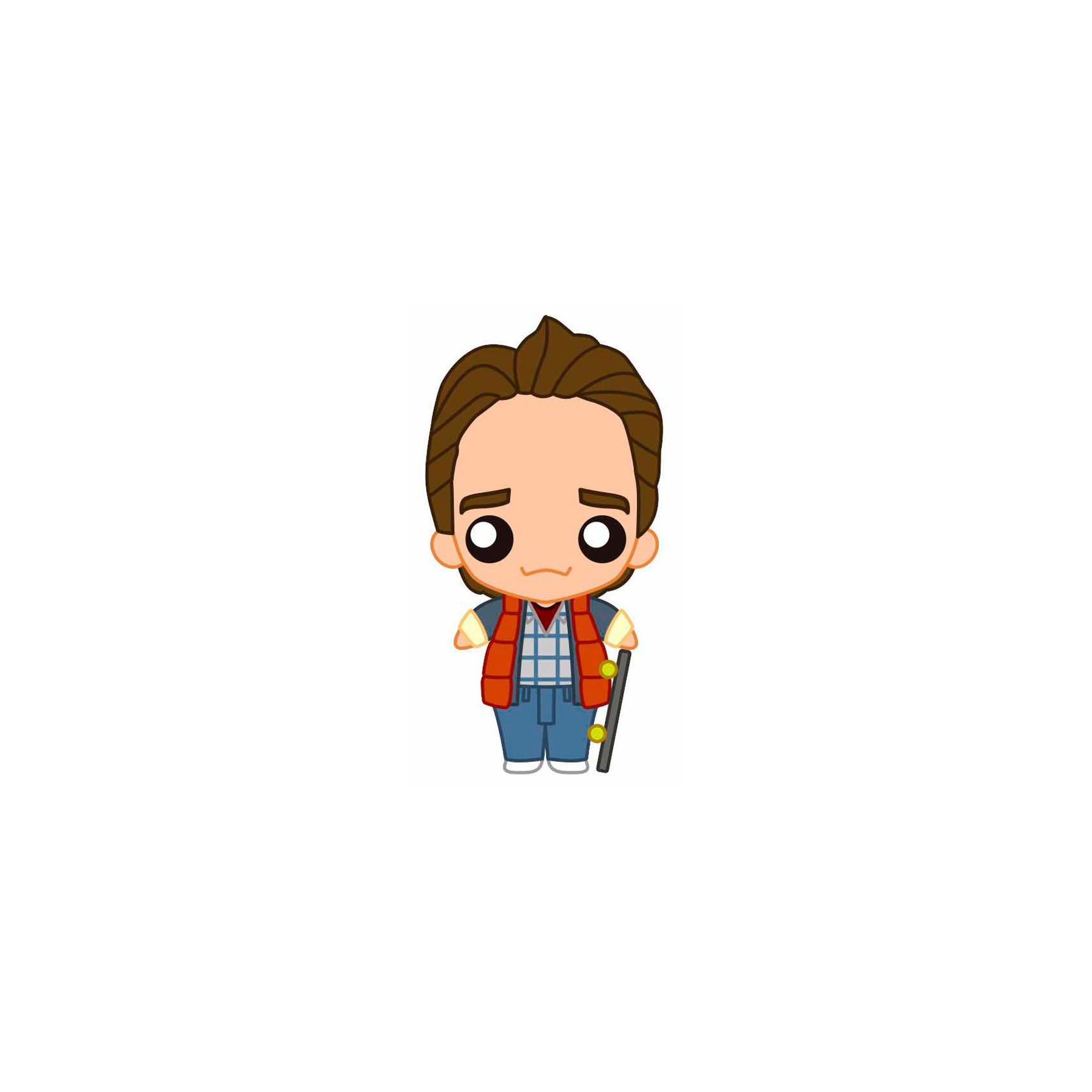 Figura Pokis Marty McFly aeropatin Regreso al Futuro