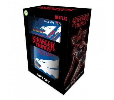 Set Taza + Posavasos y llavero Stranger Things 5