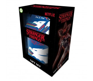 Set Taza + Posavasos y llavero Stranger Things 5