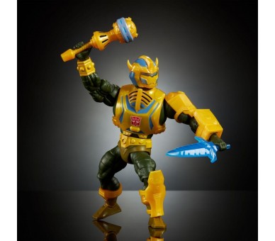 Figura Man-At-Arms Bumblebee Transformers Masters of the Universe 14cm