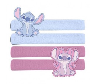 Blister 4 coleteros Angel & Stitch Disney