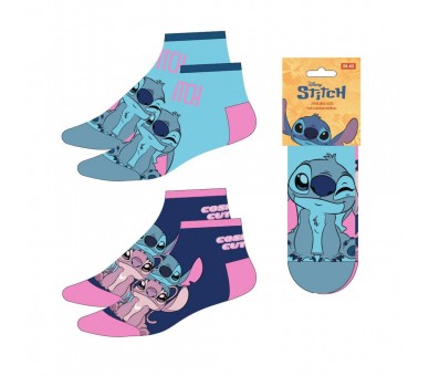 Set 2 pares calcetines Stitch Disney adulto