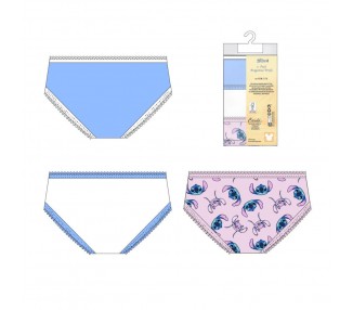 Set 3 braguitas Stitch