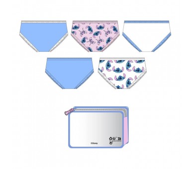 Set 5 braguitas Stitch