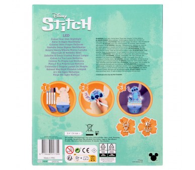 Figura para pintar luz LED Stitch Disney