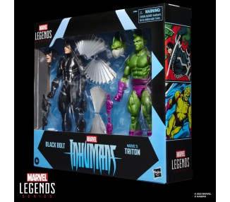 Blister 2 figuras Black Bolt & Triton Inhumanos Marvel Legends Series 15cm