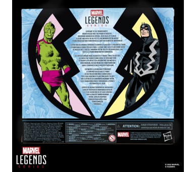 Blister 2 figuras Black Bolt & Triton Inhumanos Marvel Legends Series 15cm