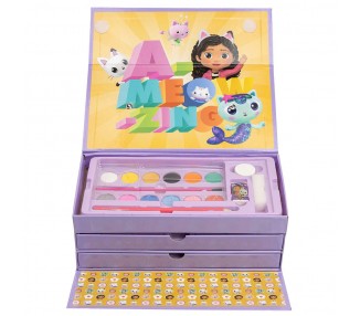 Maletin papeleria coloreable La Casa de Muñecas de Gabby