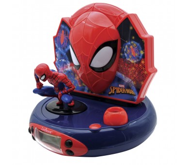 Reloj Despertador Proyector 3D Spiderman Marvel