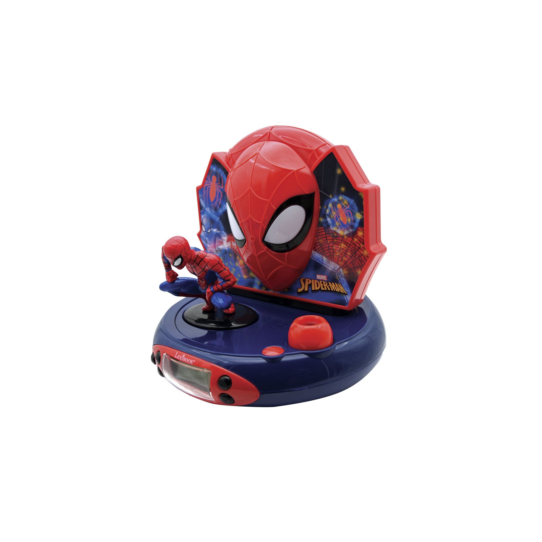 Reloj Despertador Proyector 3D Spiderman Marvel