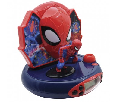 Reloj Despertador Proyector 3D Spiderman Marvel