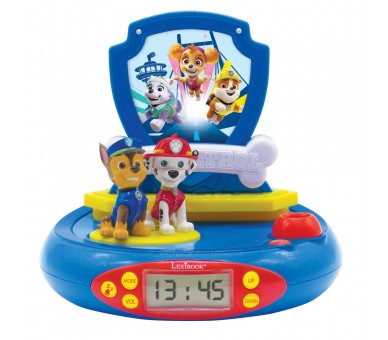 Reloj Despertador Proyector 3D Patrulla Canina Paw Patrol