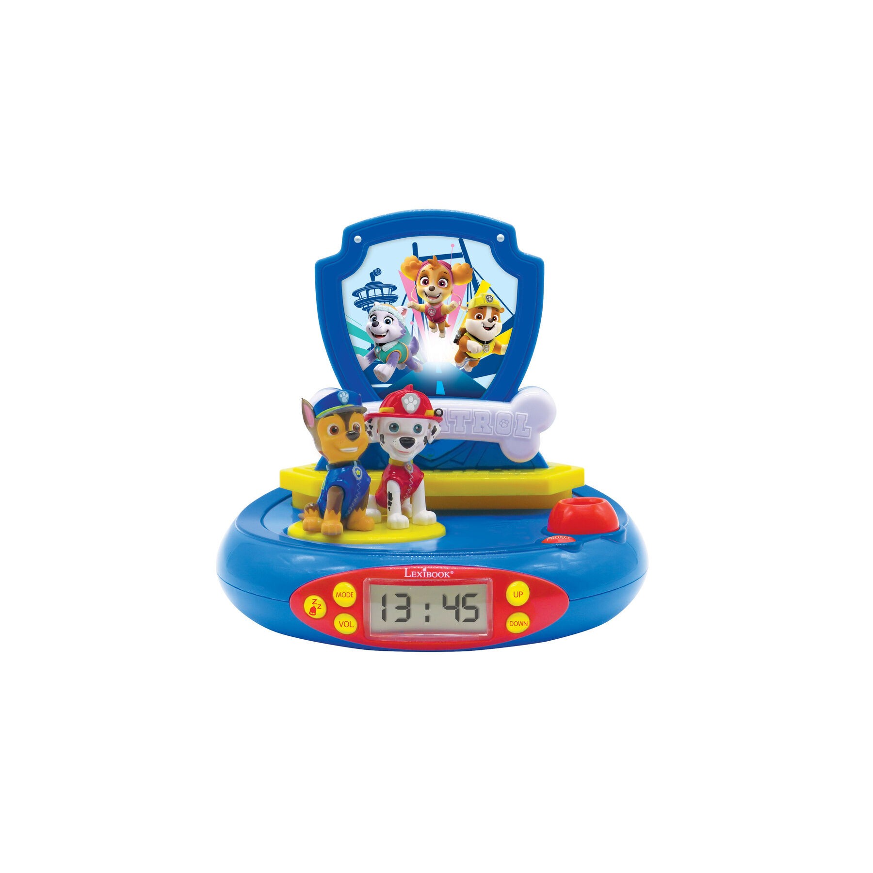 Reloj Despertador Proyector 3D Patrulla Canina Paw Patrol
