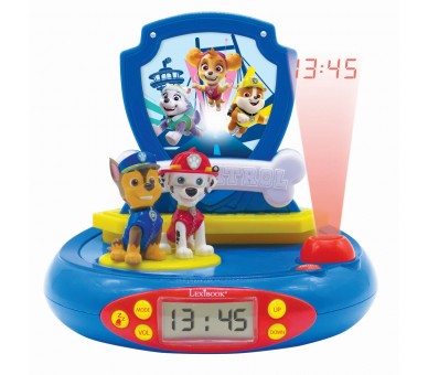 Reloj Despertador Proyector 3D Patrulla Canina Paw Patrol