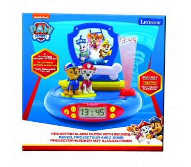 Reloj Despertador Proyector 3D Patrulla Canina Paw Patrol