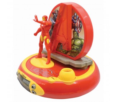 Reloj Despertador Proyector 3D Iron Man Vengadores Avengers Marvel