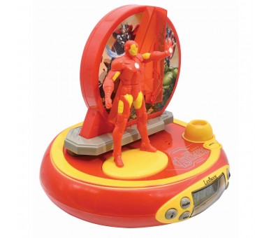 Reloj Despertador Proyector 3D Iron Man Vengadores Avengers Marvel
