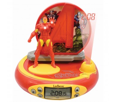 Reloj Despertador Proyector 3D Iron Man Vengadores Avengers Marvel