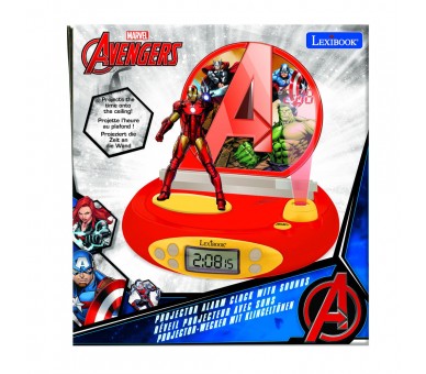Reloj Despertador Proyector 3D Iron Man Vengadores Avengers Marvel