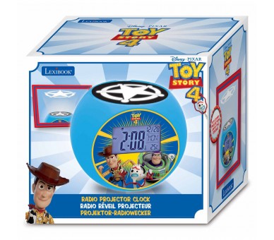 Reloj Despertador Proyector Radio Toy Story Disney Pixar