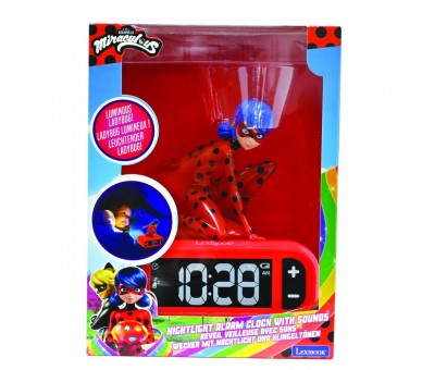 Reloj Despertador Luz Nocturna 3D Prodigiosa Lady bug