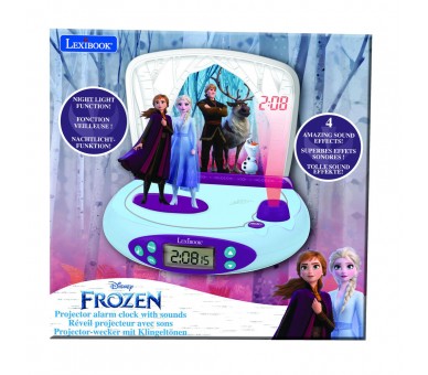 Reloj Despertador Proyector 3D Frozen Disney