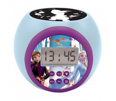 Reloj Despertador Proyector Frozen Disney