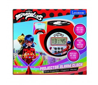 Reloj Despertador Proyector Prodigiosa Ladybug