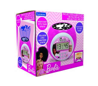 Reloj Despertador Proyector Barbie