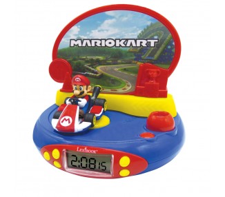 Reloj Despertador Proyector 3D Mario Kart Nintendo