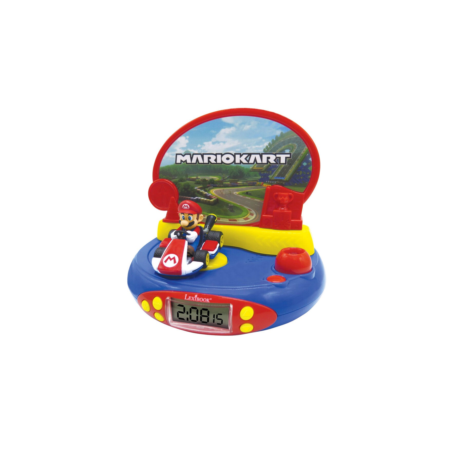 Reloj Despertador Proyector 3D Mario Kart Nintendo