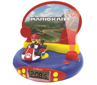 Reloj Despertador Proyector 3D Mario Kart Nintendo
