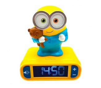 Reloj Despertador Luz Nocturna 3D Minions