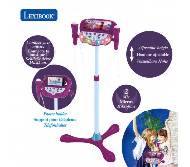 Microfono Karaoke Soporte Ajustable Frozen Disney