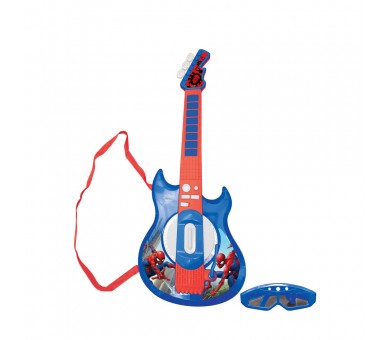 Guitarra Electronica con Microfono Spiderman Marvel
