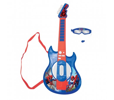 Guitarra Electronica con Microfono Spiderman Marvel
